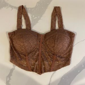 Lace Corset Crop Top